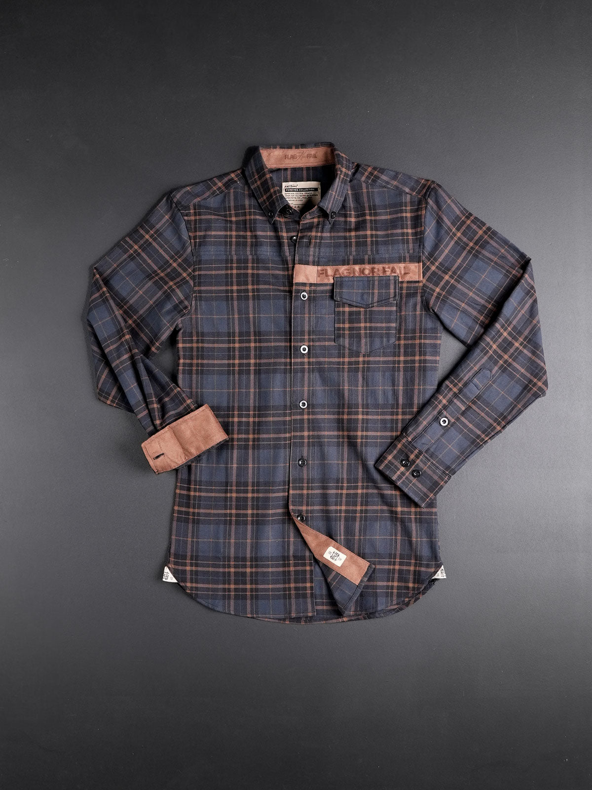 Premium Midweight Forever Flannel Shirt in Navy Blue - Comfortable & Durable for Outdoor Adventures & Casual Wear
