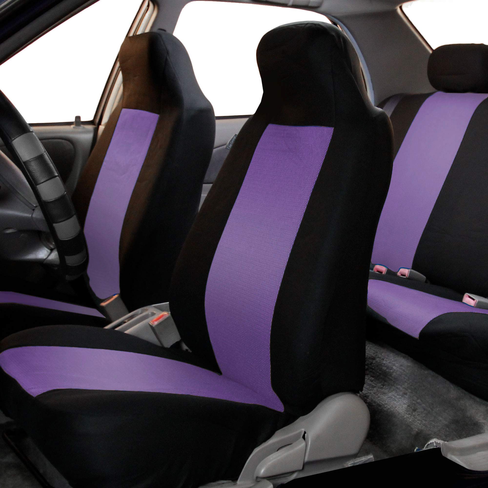 FH Group 3D Air Mesh Car Seat Covers - Universal Fit for SUV, Sedan | Washable & Comfortable