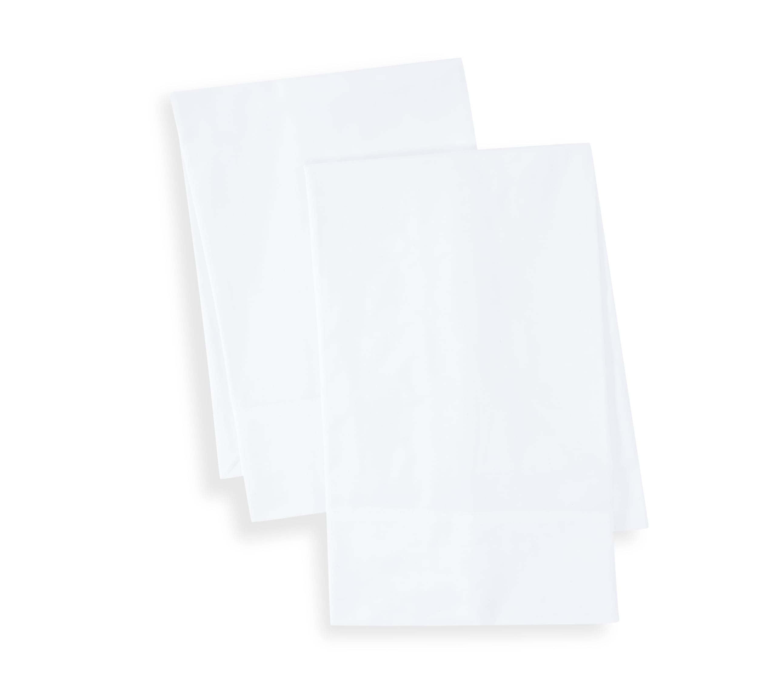 Luxury 100% Cotton Percale Flat Sheet - Full Size, White - Soft & Breathable Bedding for Hotels, Guest Rooms & Home Comfort
