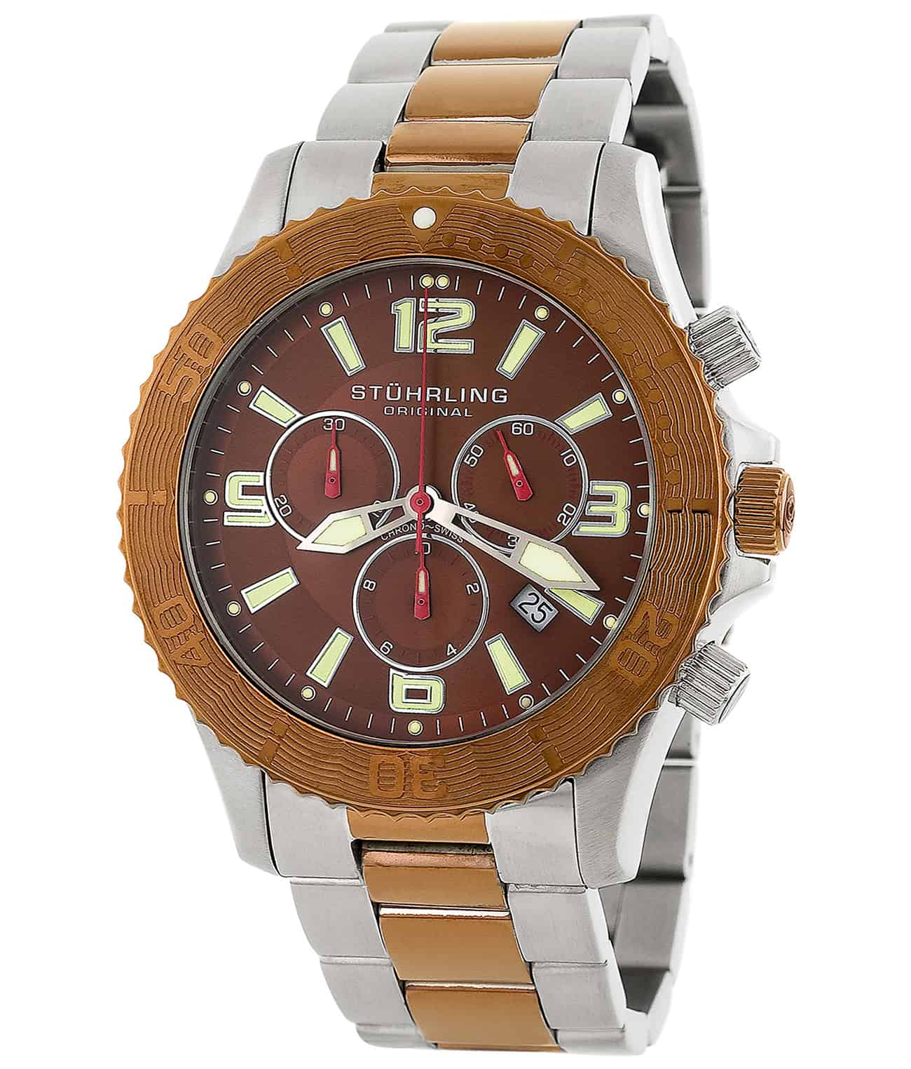 Antigua 218 44mm Diver Watch - Waterproof Luxury Stainless Steel Men's Dive Watch - Perfect for Scuba Diving, Swimming & Outdoor Adventures