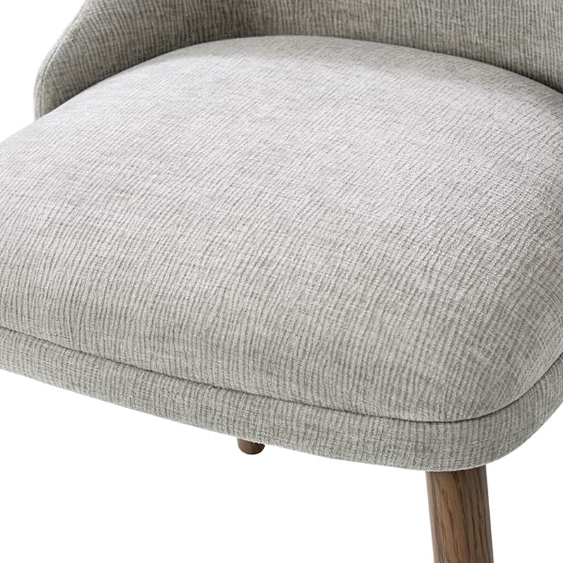 Zara Dining Chairs Set of 2/4/6 - Modern Curved Backrest with Natural Wood Legs & Plush Cushion - Perfect for Kitchen, Dining Room, or Breakfast Nook