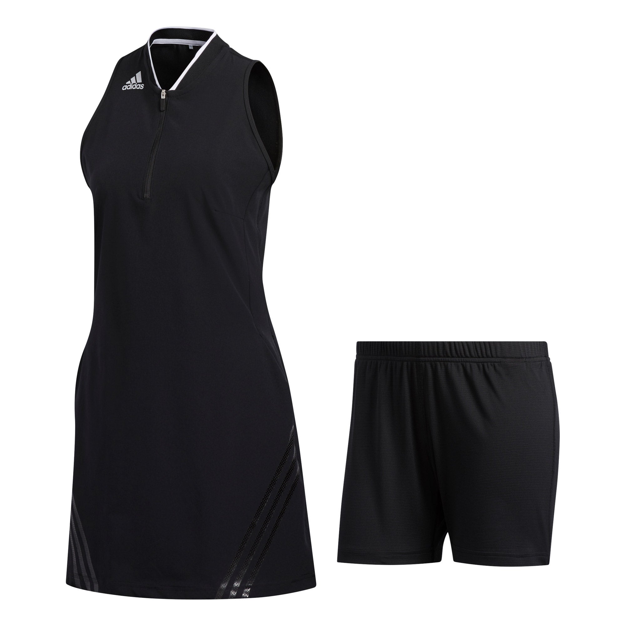 Adidas 3 Stripes Women's Golf Dress - Breathable & Comfortable Athletic Wear for Golfing, Tennis & Casual Outings