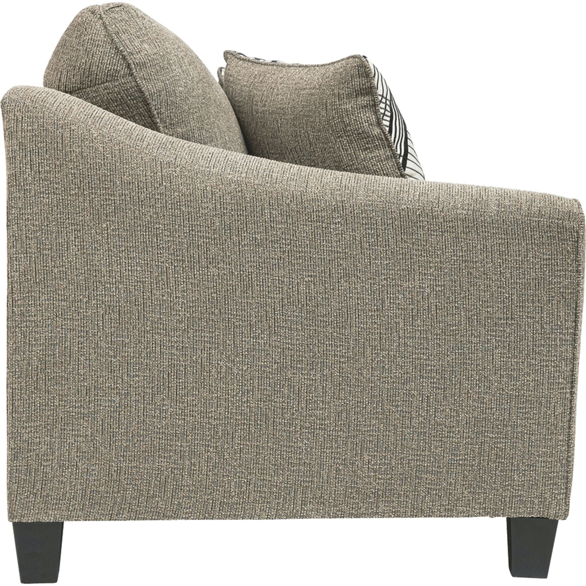 Barnesley Loveseat Platinum - Modern Two-Seater Sofa for Living Room, Lounge & Small Spaces | Comfortable Fabric Couch with Sturdy Frame