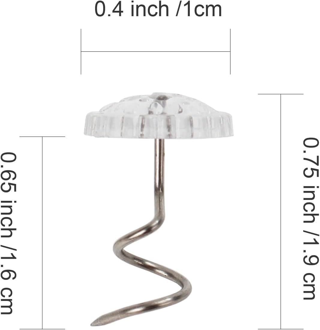 50 Clear Head Bed Skirt Pins for Upholstery & Sofa - Home Decor Essentials