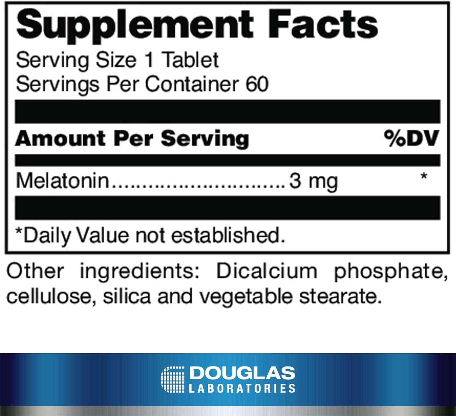 Douglas Labs Melatonin P.R. 180 Count - Fast-Acting Sleep Aid Supplement for Adults, Supports Restful Sleep & Relaxation - Perfect for Jet Lag, Shift Work & Nighttime Rest
