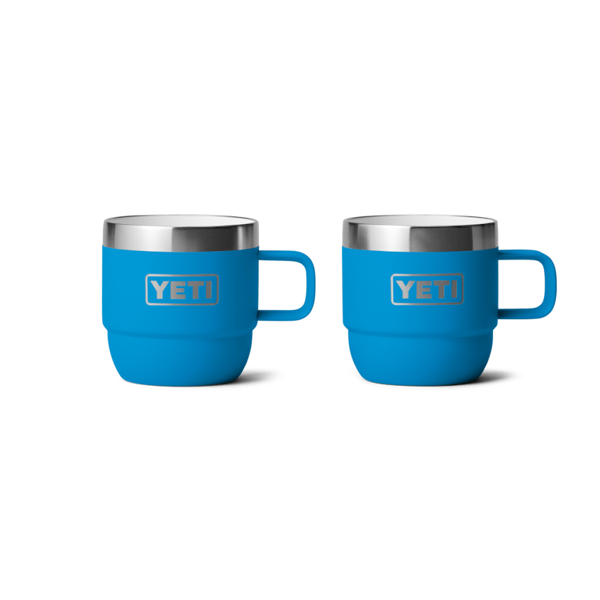Rambler® 6oz Stackable Mugs - Big Blue Wave | Insulated Travel Coffee Cups for Camping, Hiking & Outdoor Adventures