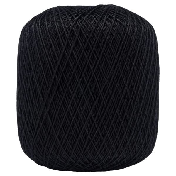Aunt Lydia Classic Crochet Thread - 3 Pack (350 Yards/320 Meters Each) - Black Yarn for Crocheting, Knitting, Embroidery & DIY Crafts