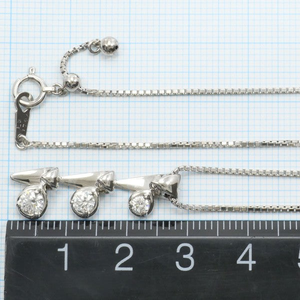 18K White Gold Diamond Necklace for Women - Elegant Dainty Pendant Jewelry Gift for Anniversary, Valentine's Day & Special Occasions