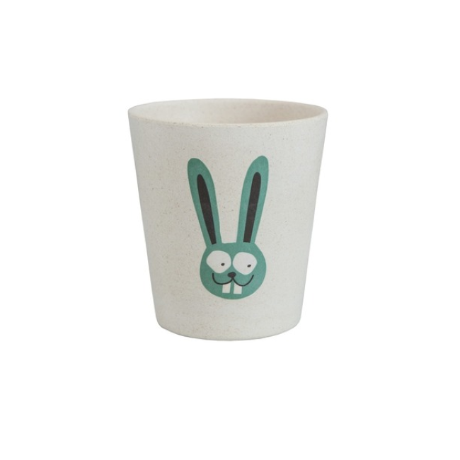 Jack & Jill Bamboo Rinse Cup - BPA-Free Bunny Design Toothbrush Holder for Kids | Eco-Friendly Bathroom Organizer for Toddler Dental Care & Bath Time Fun