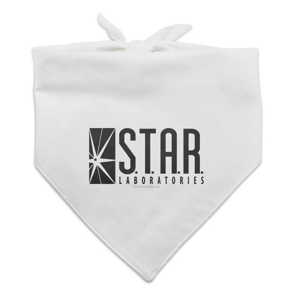 The Flash TV Series Star Labs Logo Dog Bandana - Superhero Pet Costume Accessory for Cosplay, Halloween & Comic Con