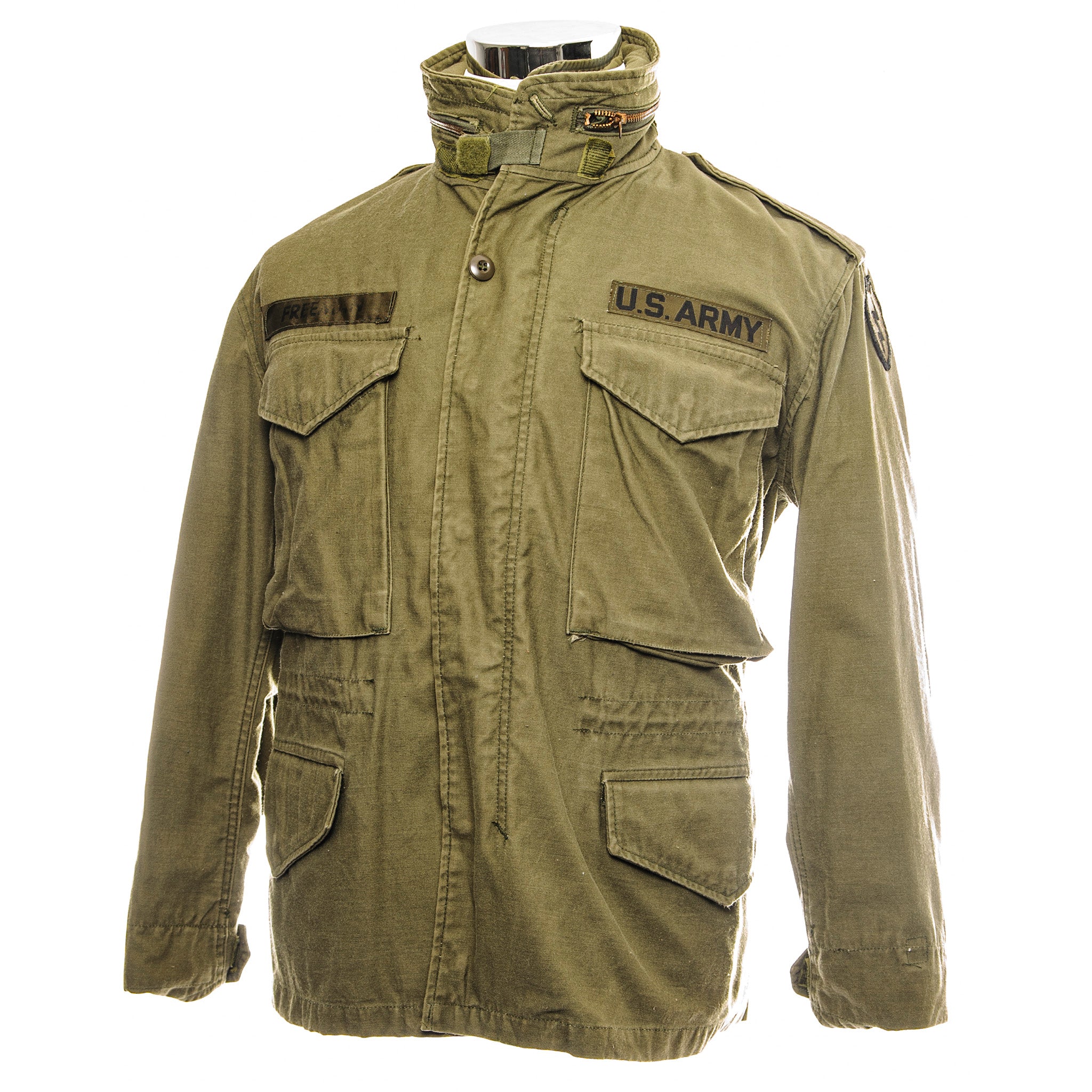 Vintage US Army M-1965 M65 Field Jacket with 25th Infantry Division Patch - Extra Small Extra Short Size - Military Surplus Outerwear for Outdoor Adventures & Vintage Fashion