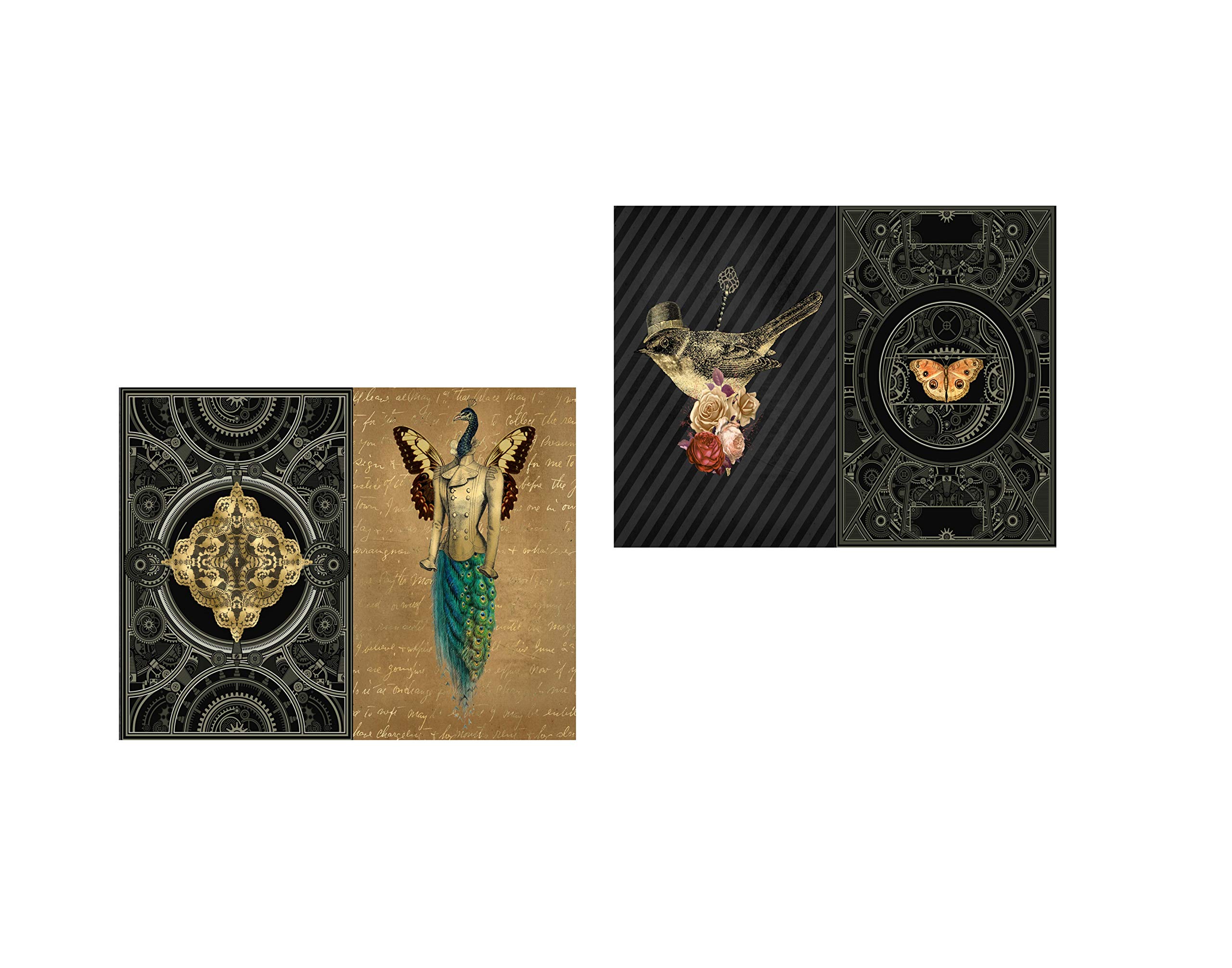 Steampunk Journal Pages #6 - 8 Printable Scrapbook & Notebook Pages for Junk Journaling, Diary, Smash Book - 8.5 x 11