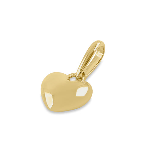 14K Solid Yellow Gold Small Heart Pendant Necklace - Dainty & Elegant Jewelry Gift for Women, Perfect for Valentine's Day, Anniversary or Everyday Wear