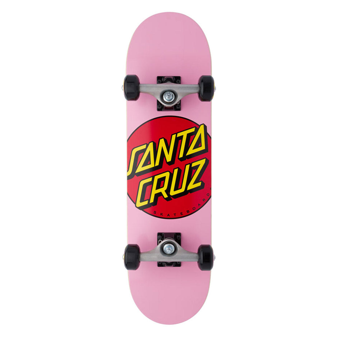 Santa Cruz Classic Dot Micro Complete 7.50 Skateboard - Professional 7.5 Inch Deck for Street & Park Skating - Perfect for Beginners & Advanced Riders - Use for Commuting, Tricks & Skatepark Sessions