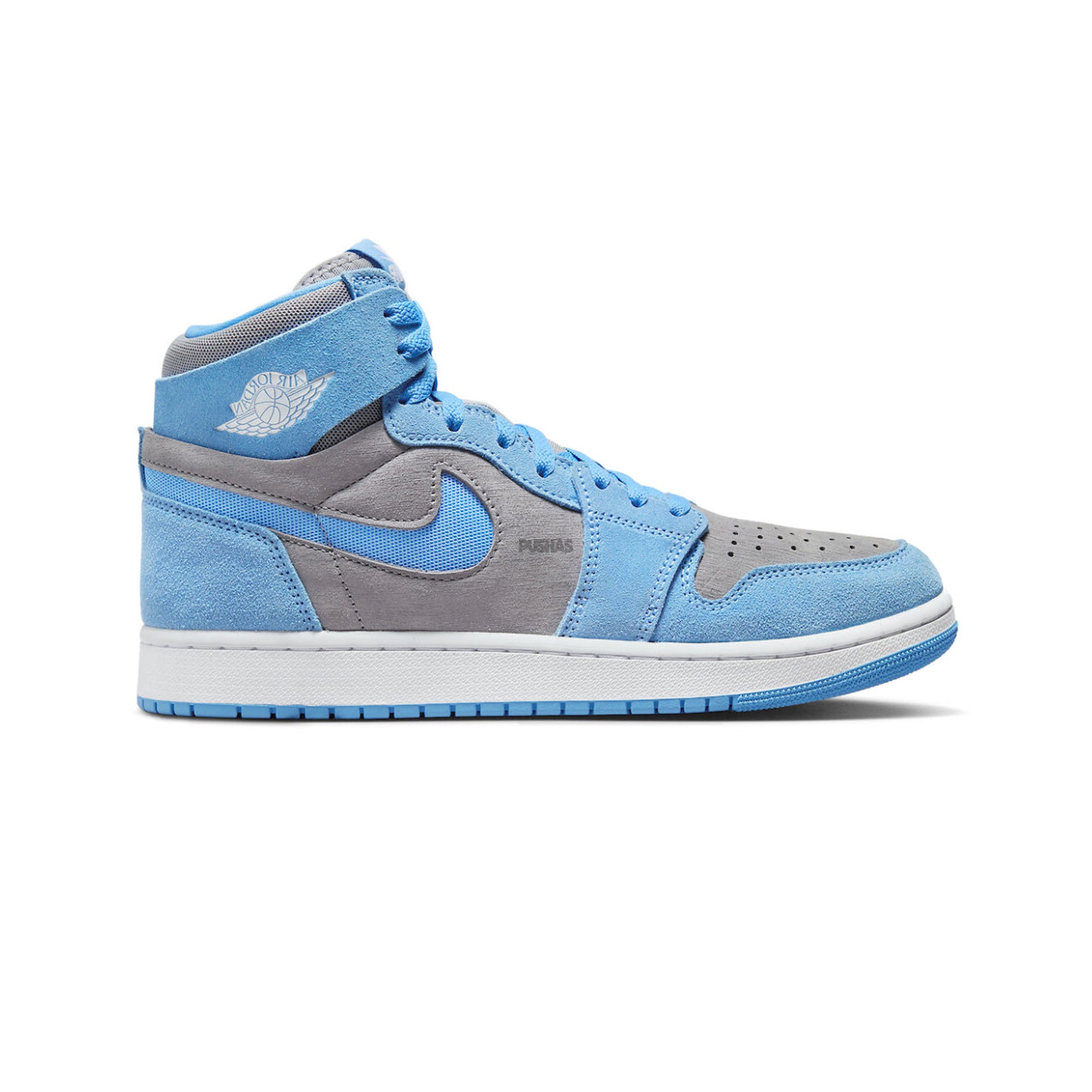 Air Jordan 1 High Zoom Air CMFT 2 'Cement University Blue' Basketball Shoes (2023) - Men's Sneakers for Casual Wear, Street Fashion & Court Performance