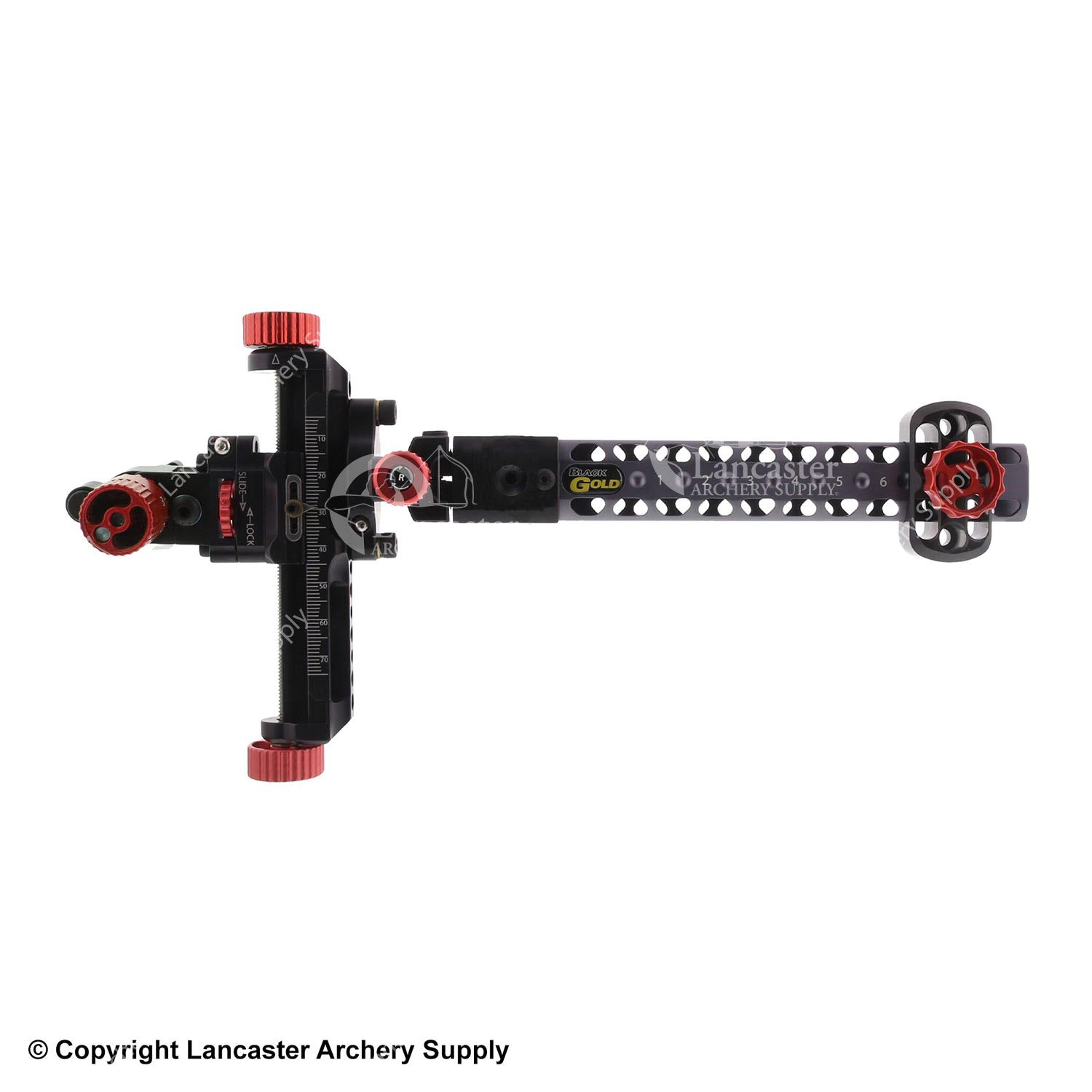 Black Gold Competition 2A Sight with 6 Wing Truss Dovetail - Precision Archery Sight for Target Shooting & Bow Hunting | Perfect for Outdoor Sports & Tournament Competitions
