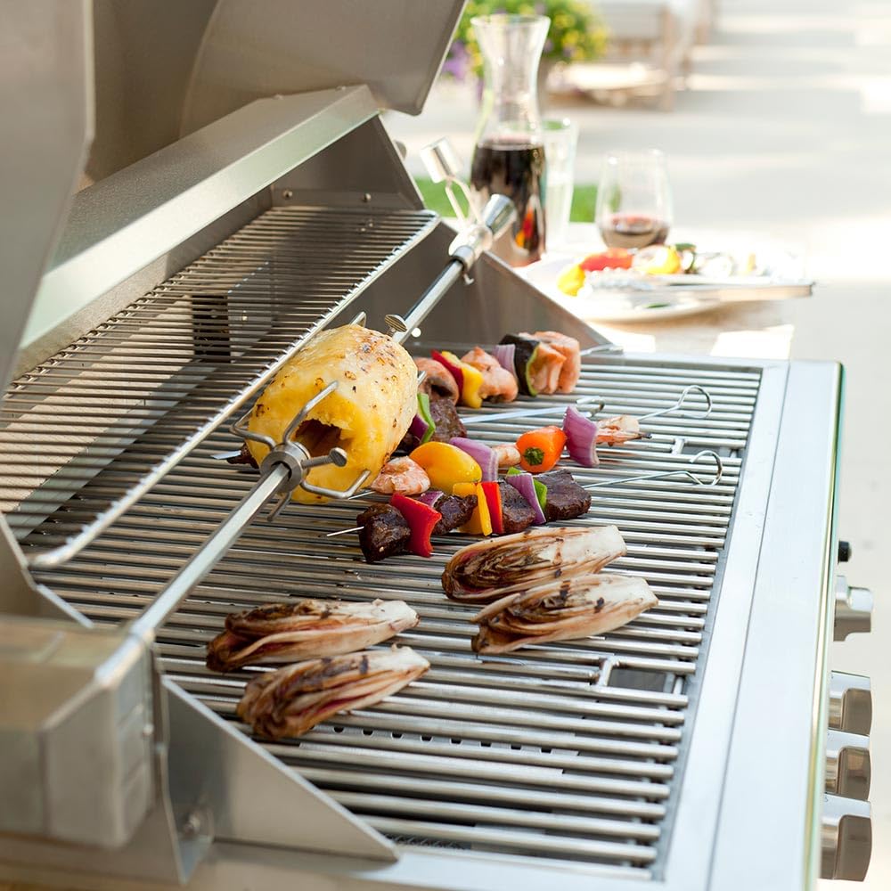 36-Inch Stainless Steel Built-In Natural Gas Grill with Infrared Sear Burner, Rotisserie & Wind Guard (C1S36NG) - Perfect for Outdoor Kitchens, Backyard BBQs, and Patio Entertaining