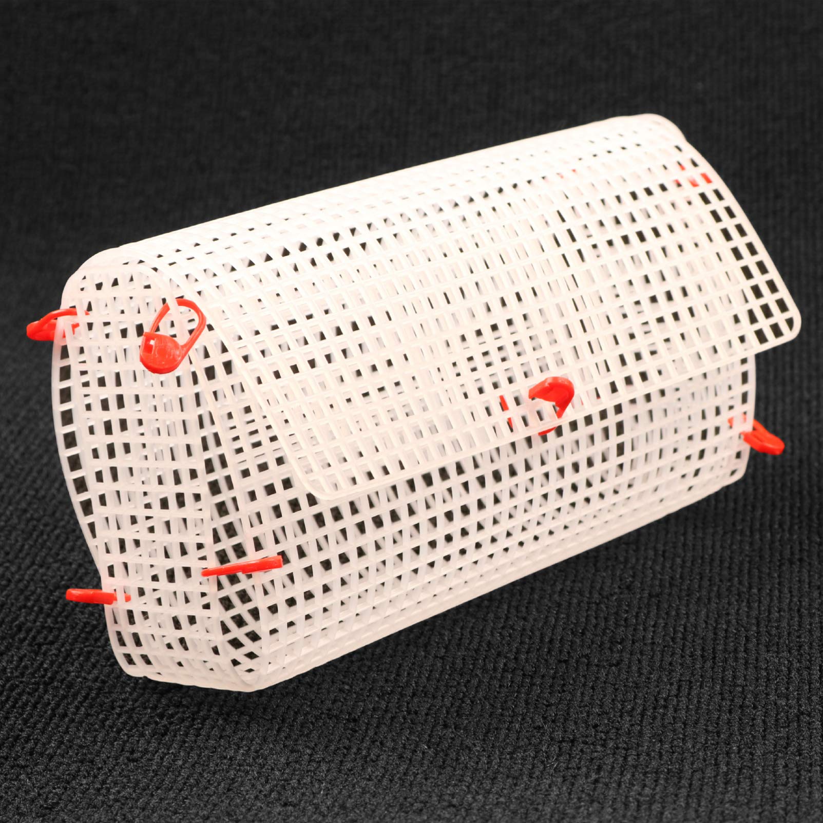 4-Piece Macrame Mesh Hook Bag Set - Transparent DIY Yarn Storage Pouches for Knitting & Crochet Projects, White Plastic Net Tote for Organizing Craft Supplies - Perfect for Home, Travel, and Gift Wrapping Accessories