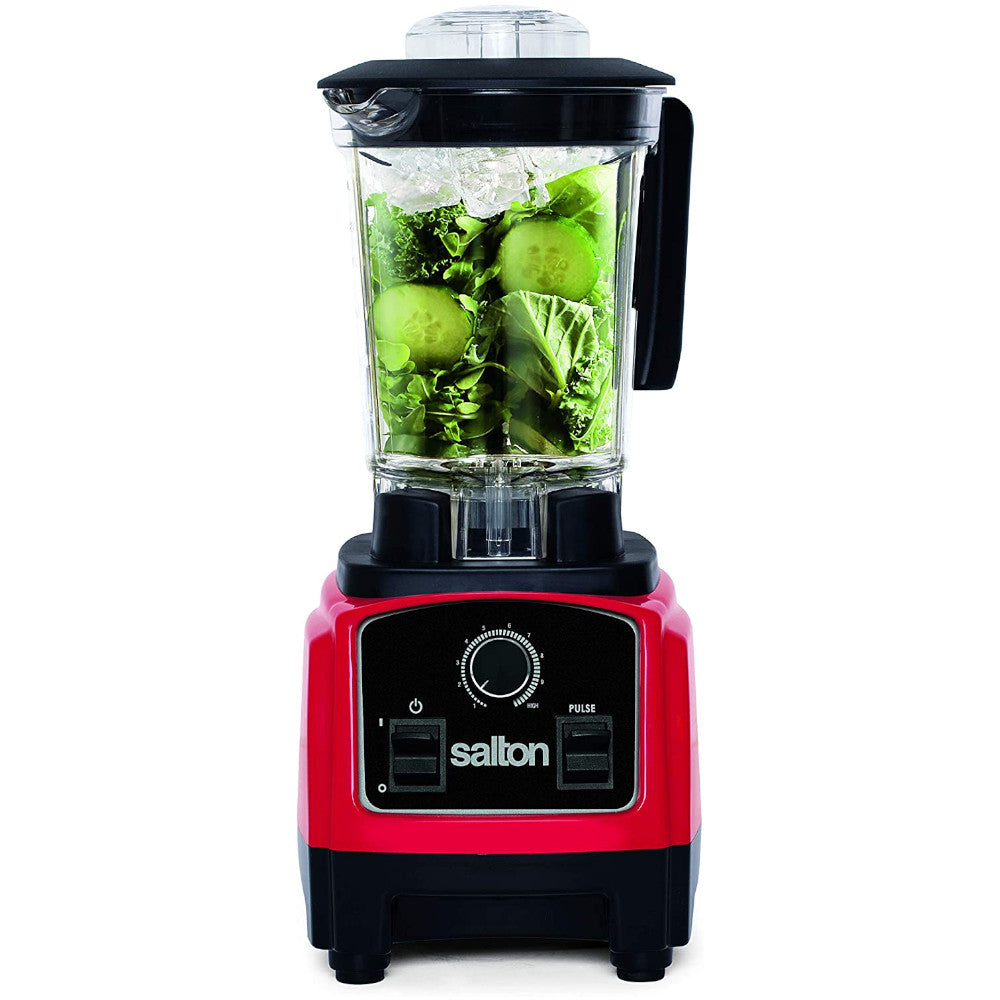 Salton BL1638R Compact Power Blender - 600W High-Speed Blender for Smoothies, Shakes & Food Prep - Perfect for Kitchen, Office & Small Spaces