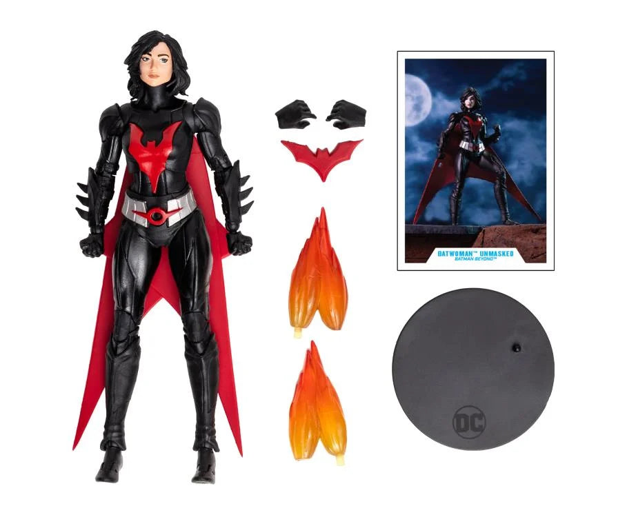 Batman Beyond DC Multiverse Batwoman (Unmasked) Action Figure - Collectible 6-Inch Scale DC Comics Superhero Toy for Display & Play
