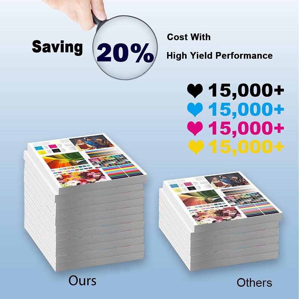 2-Pack High Yield Compatible Toner Cartridge for Ricoh Aficio CL-4000 & CL-4000DV Printers - Type 145 (888309) - Yellow - Ideal for Office & Home Printing Needs