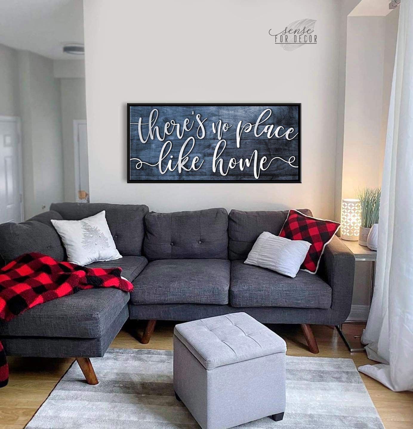 Artistic Home Wall Decor - Rustic Living Room Art with Floating Frame | Perfect Housewarming Gift