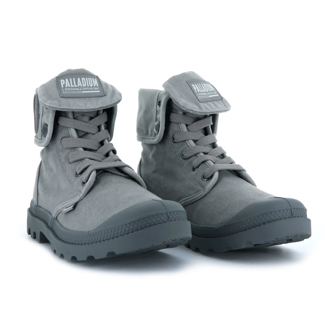 Palladium Women's Titanium Canvas Boots - Comfortable & Stylish Lace-Up Ankle Boots for Casual Wear, Hiking & Outdoor Adventures