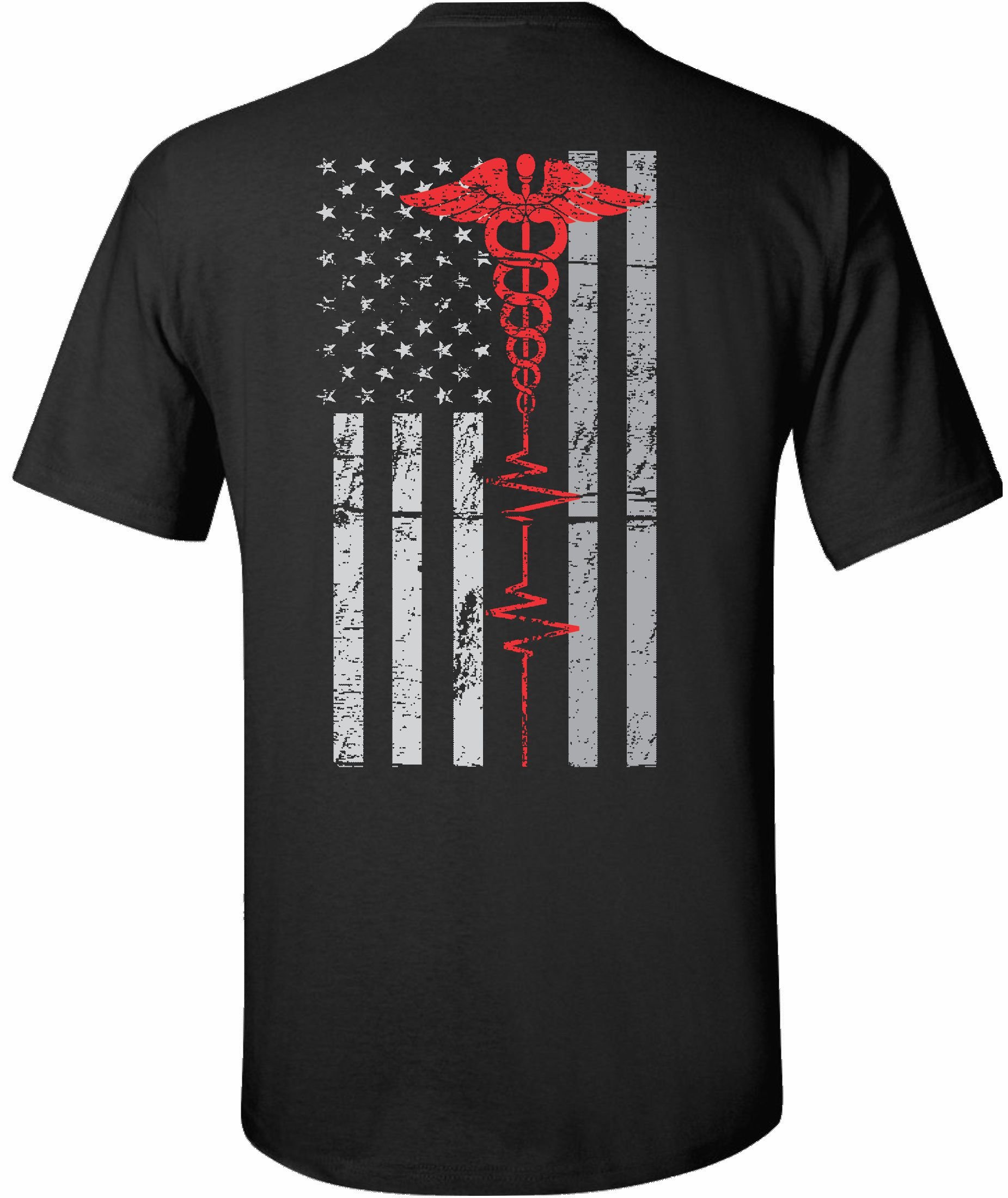 Patriot Apparel Nurse Thin Red Line Unisex T-Shirt - Support First Responders - Comfortable Cotton Tee for Work, Casual Wear & Medical Professionals