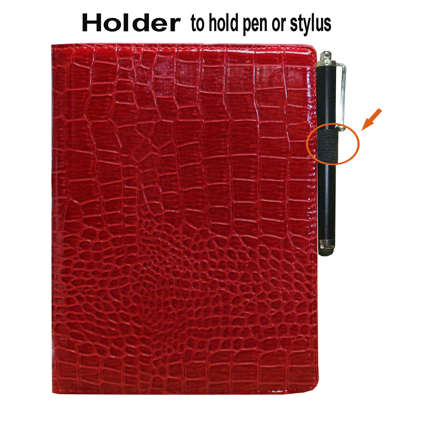 Premium Smart Case for iPad 5th/6th Gen (9.7 Inch) - Magnetic Auto Wake/Sleep Cover with Pencil Holder & Rotating Stand | Compatible with 2017/2018 iPad 9.7