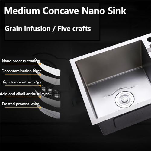30.7x16.9 Inch 18 Gauge Stainless Steel Double Bowl Kitchen Sink - Topmount/Drop-in Design with Accessories (Silver) | Perfect for Modern Kitchens, Restaurants & RV Remodels