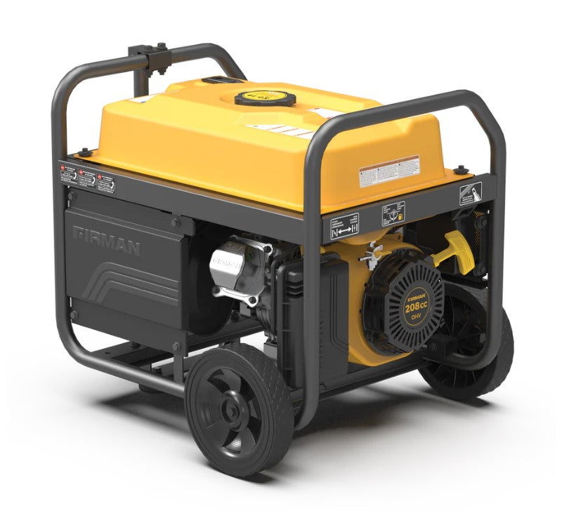 Firman P03503 3550W/4450W Portable Generator with CO Alert & 30 Amp Recoil Start - Ideal for Home Backup, Camping & Outdoor Power Needs