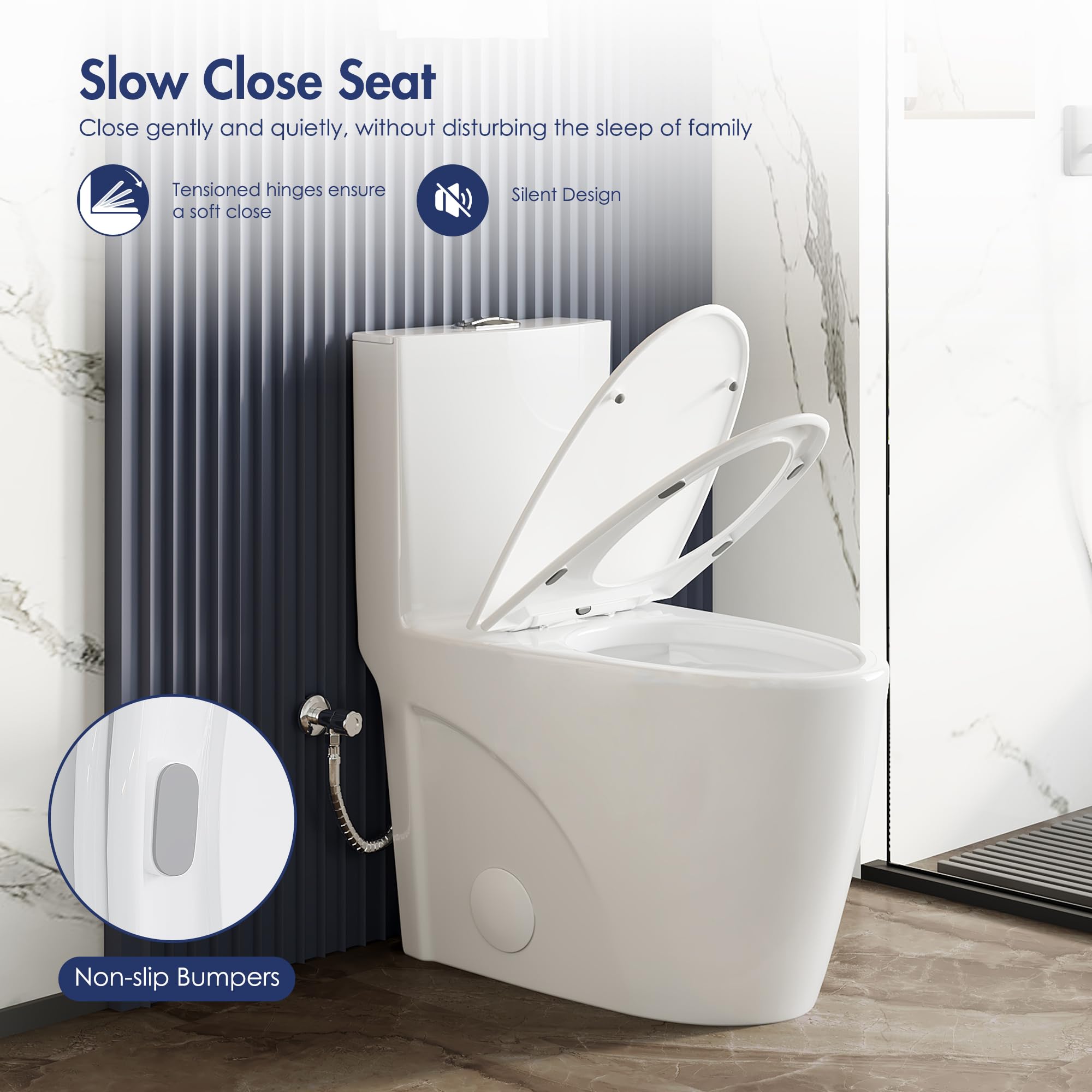 Eridanus Elongated One Piece Toilet - 1.1/1.6 GPF Dual Flush, 12