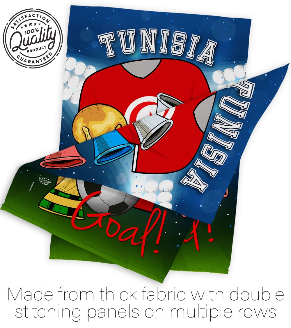 Tunisia World Cup Flag - Outdoor & Indoor Decor for Soccer Fans