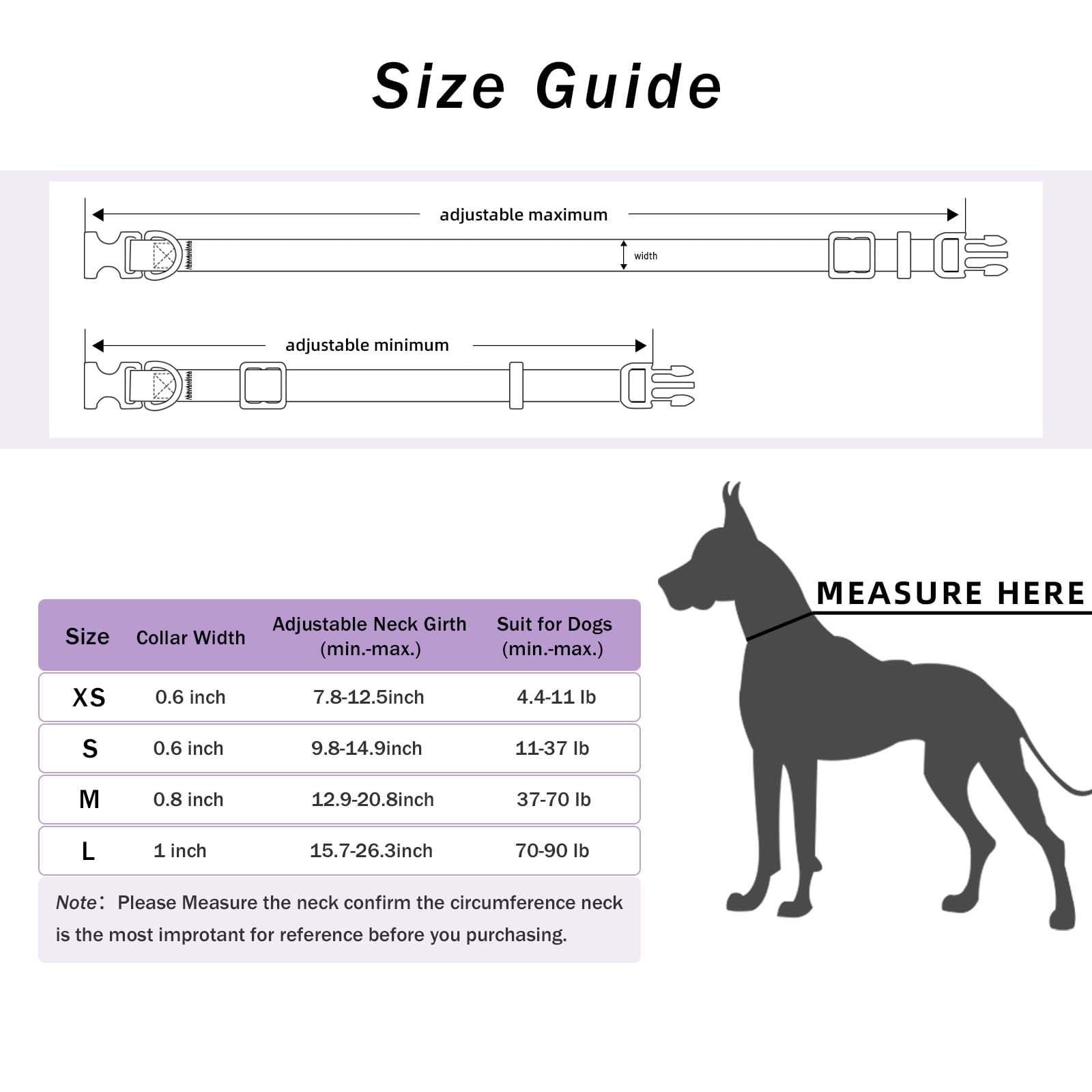 Cute Flower Dog Collar with Reflective Strip - Adjustable Pet Collar for Small Medium Large Dogs - Perfect for Walking, Running & Night Safety (Large, Purple) - Ideal for Daily Walks, Jogging & Outdoor Adventures