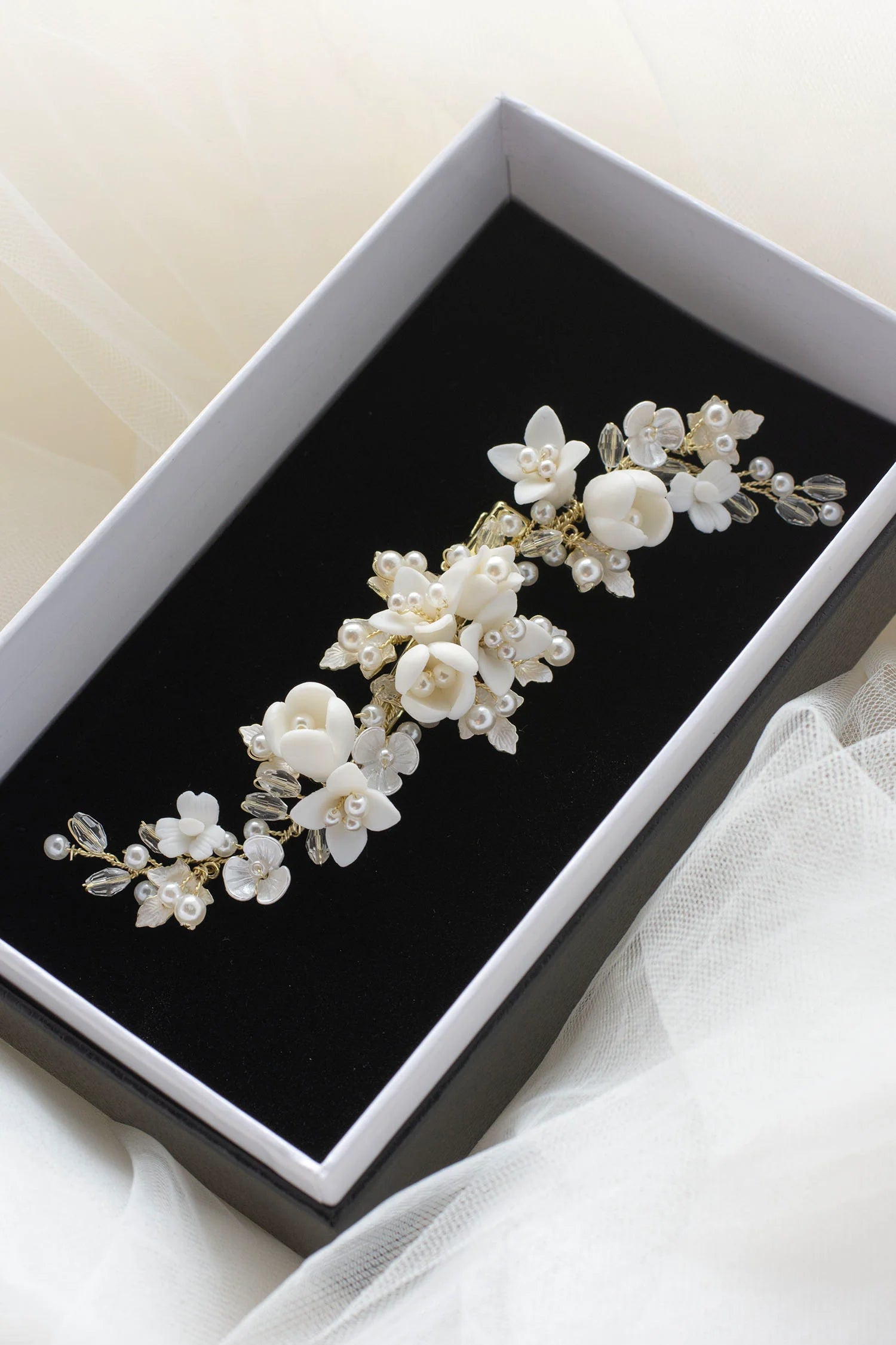 Charmaine Floral Vine Hair Clip - Elegant Boho Hair Accessories for Women & Girls - Perfect for Weddings, Parties & Everyday Styling