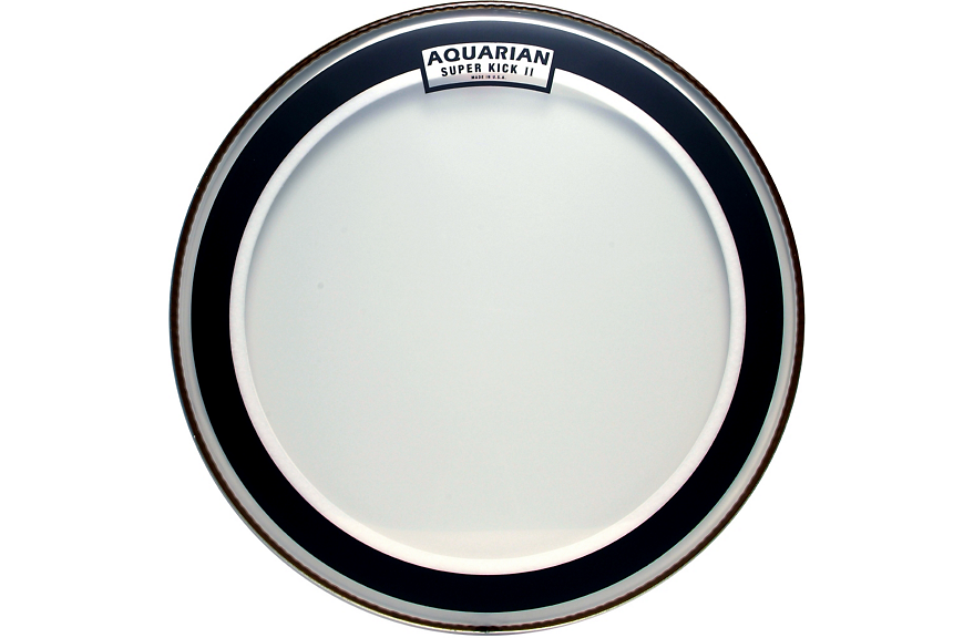Aquarian Super Kick II Bass Drum Head 18 Inch - Premium Drumhead for Live Performances & Studio Recording - Perfect for Rock, Jazz & Metal Drummers