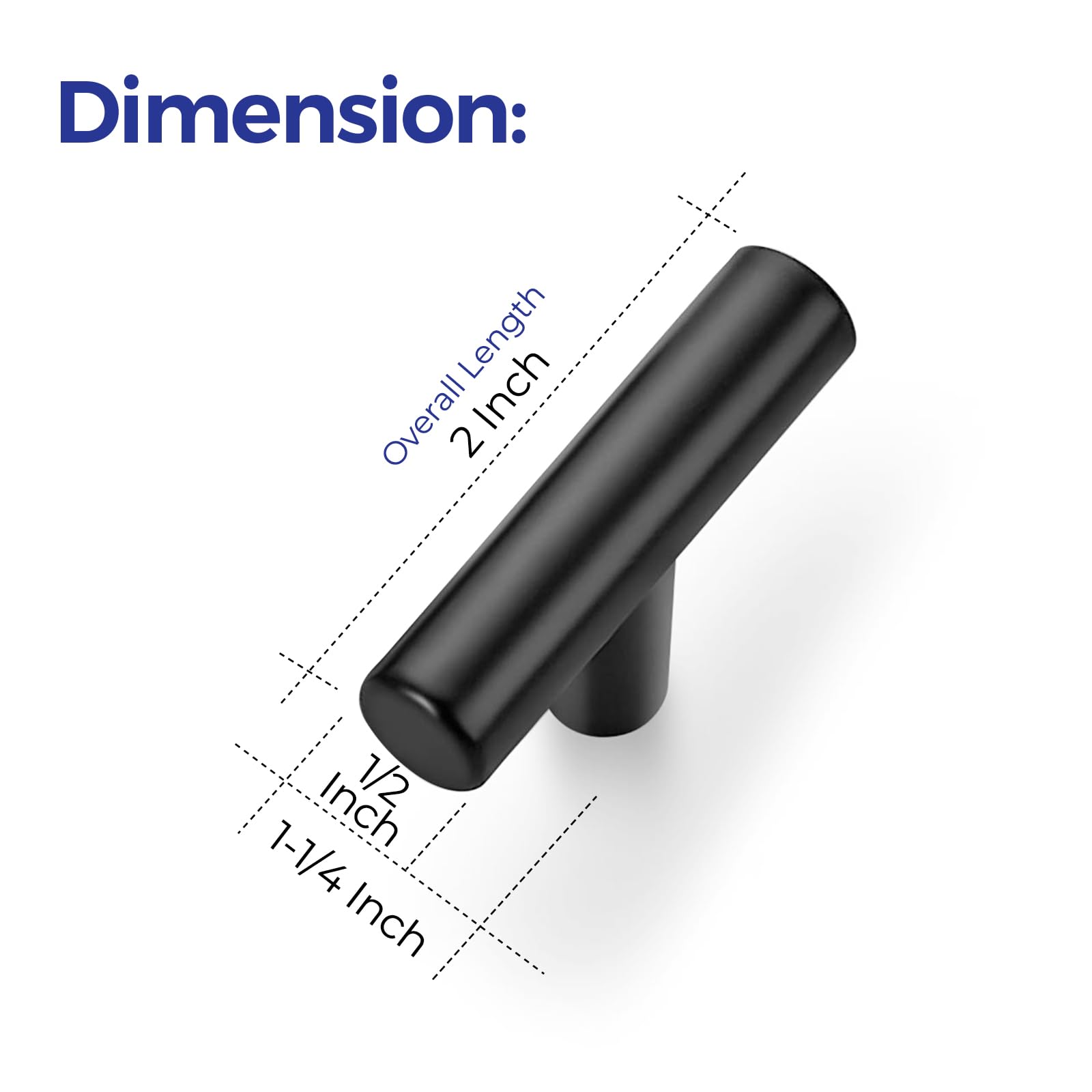 Ravinte 2 Inch Matte Black Stainless Steel Cabinet Handles - 30 Pack Kitchen Cabinet Hardware for Modern Home & Office Cabinets - Perfect for Kitchen, Bathroom, and Furniture Upgrades