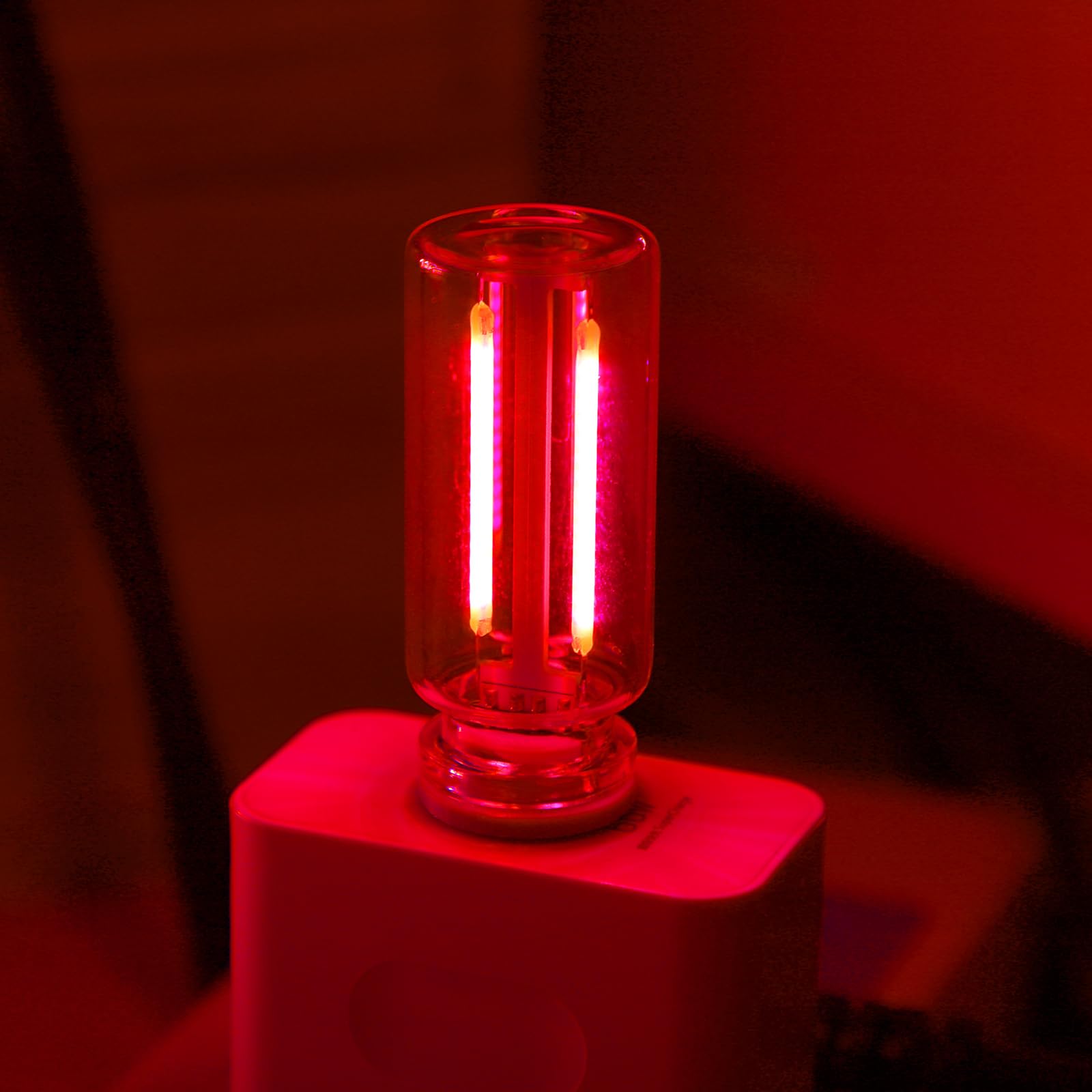 USB LED Car Interior Atmosphere Lights - Red Mini Bulb for Cars & Bedrooms