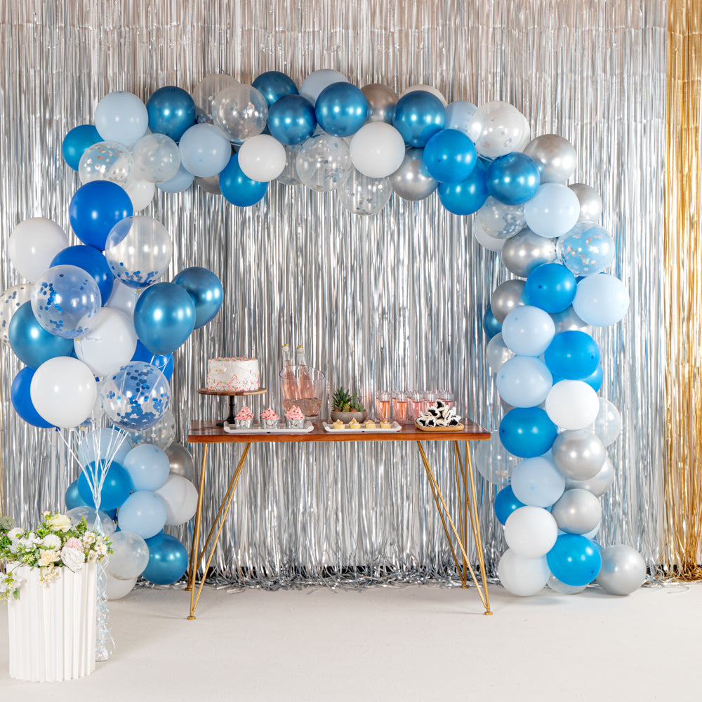 Balloonify Blue Confetti Balloon Set - 20 Pieces Party Decorations for Birthdays, Weddings & Baby Showers | Premium Latex Balloons in Bulk (1 Count Box)