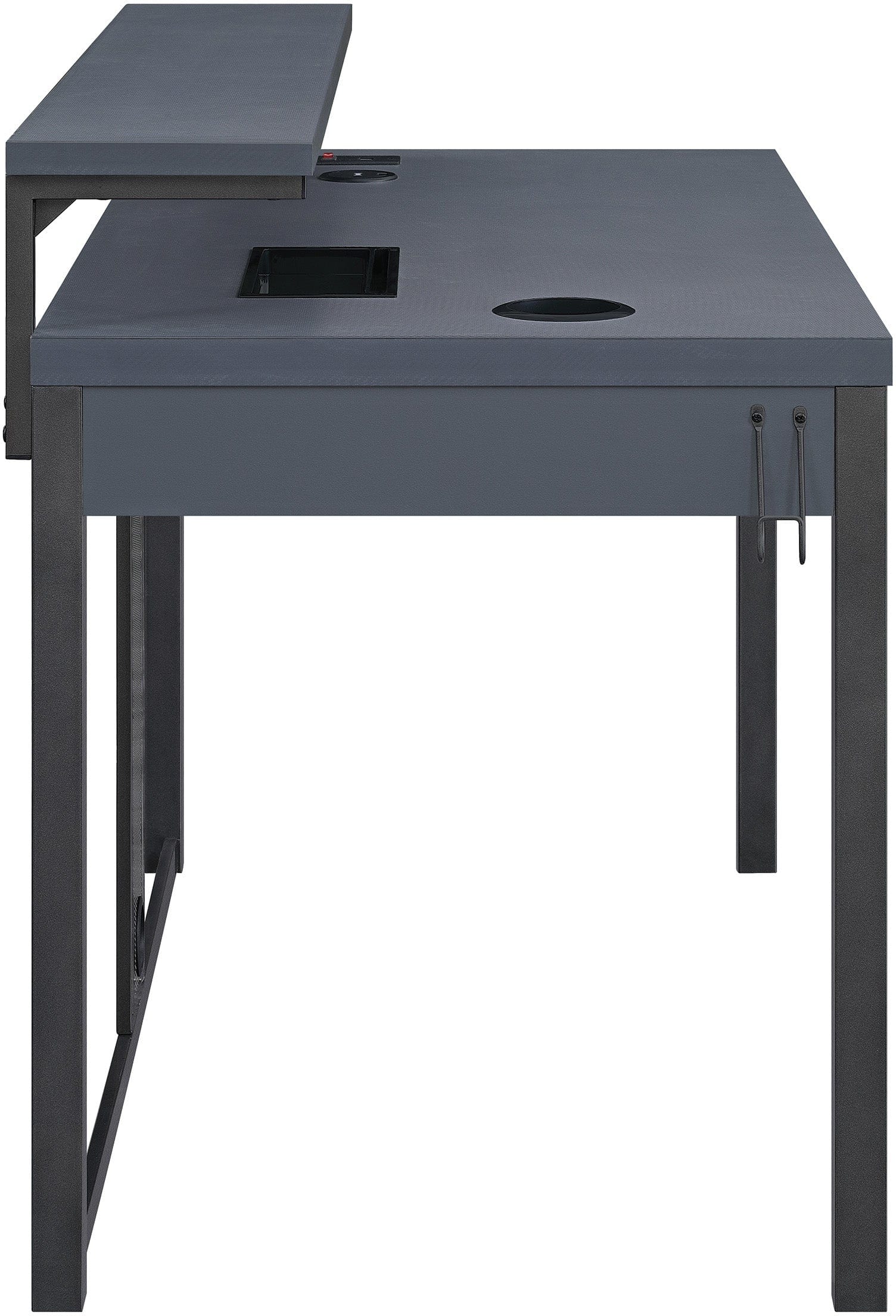Office Star Loadout 48 Inch Gaming Desk with Monitor Stand - Ergonomic Computer Desk for Home Office & Gaming Setup [LDT4826GD] - Perfect for PC Gaming, Streaming & Work from Home