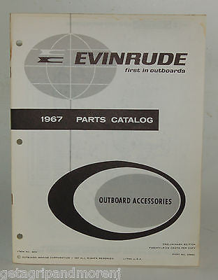1967 Evinrude Outboard Motor Parts Catalog - Genuine Replacement Accessories & Spare Parts for Boat Engine Repair & Maintenance | Perfect for DIY Marine Mechanics & Vintage Boat Restoration