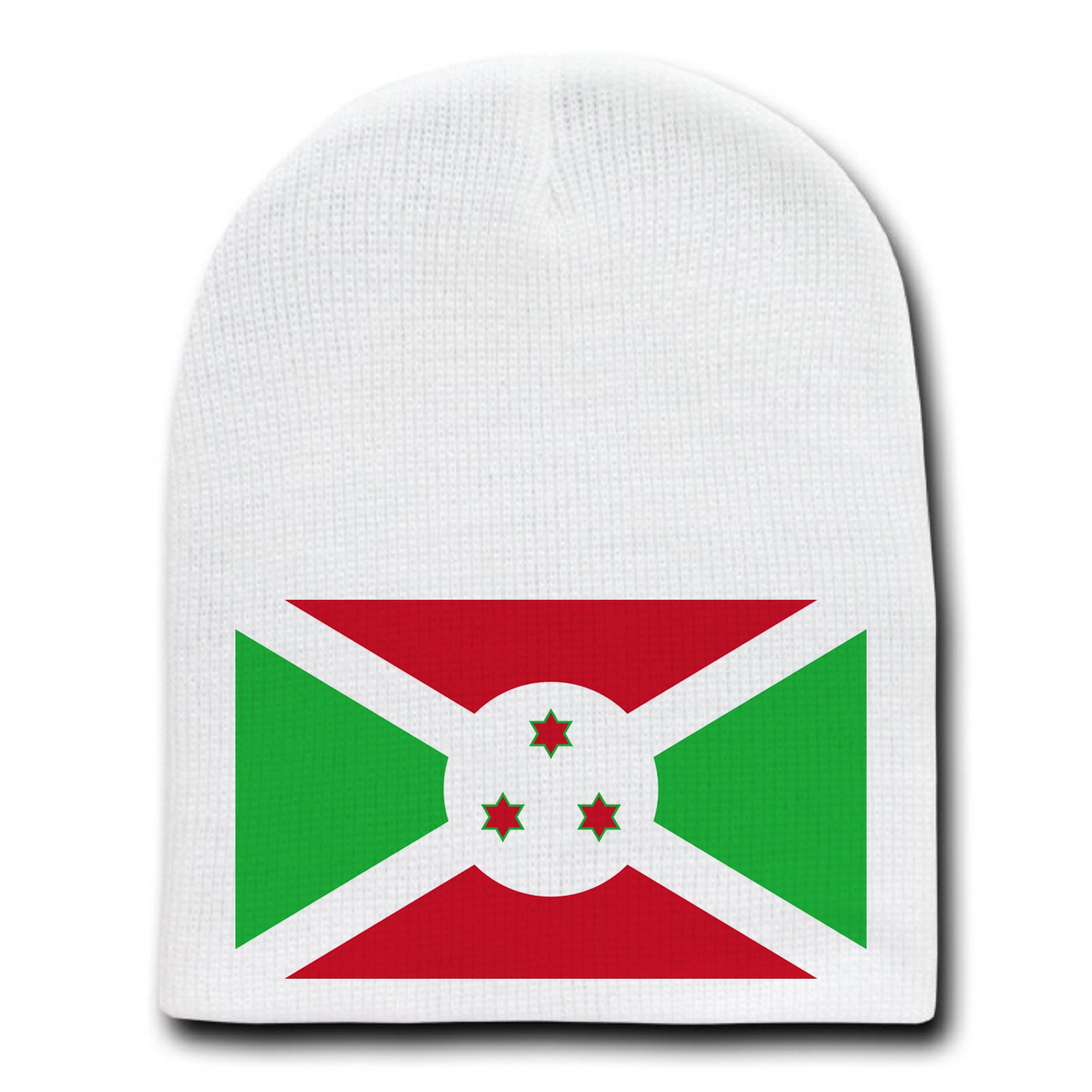 Burundi National Flag Beanie - White Skull Cap Hat for Men & Women - Perfect for Sports, Outdoor Activities & National Pride