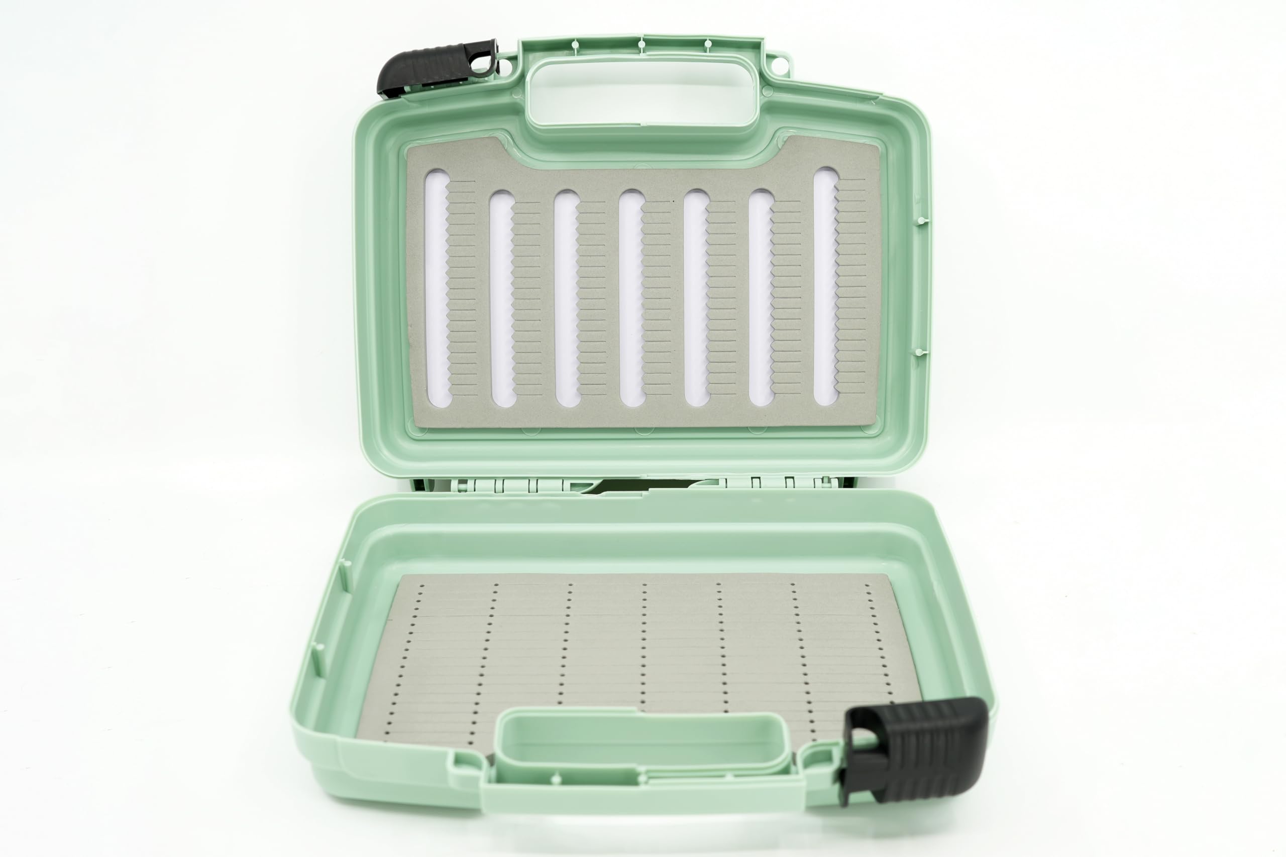 Kingfisher Boat Box Fly Fishing Streamer Box 2.0 JR (10x8x3 Inches) - Waterproof Fly Storage for Trout, Bass & Salmon - Perfect for Kayak, Drift Boat & Shore Fishing