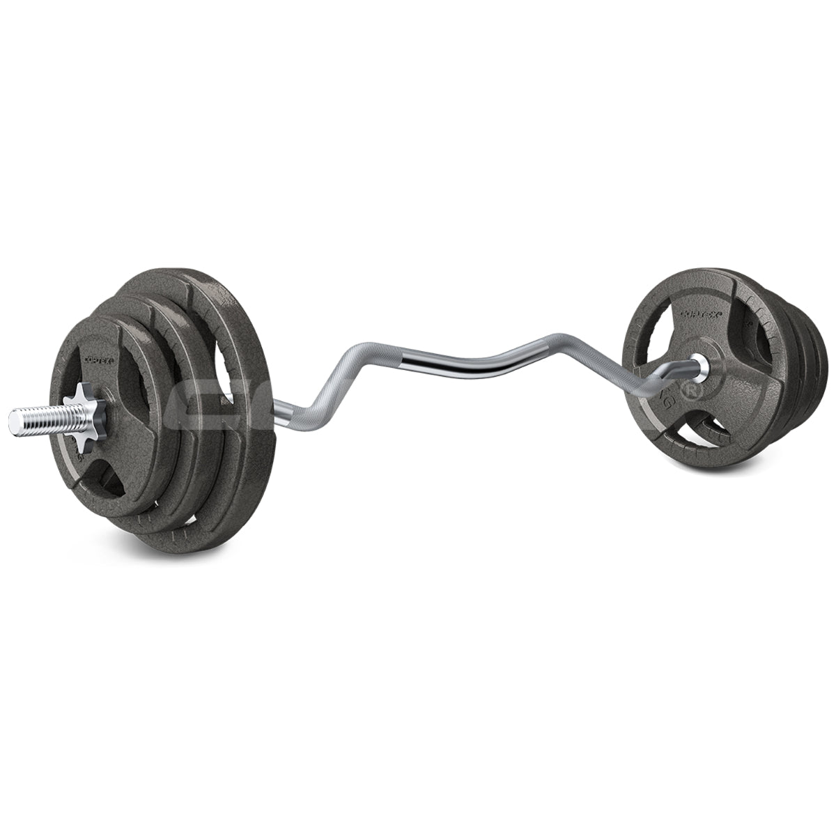 SR-10 Power Squat Rack with 90kg Tri-Grip Weight Plates Set - Heavy Duty Home Gym Equipment for Strength Training & CrossFit Workouts