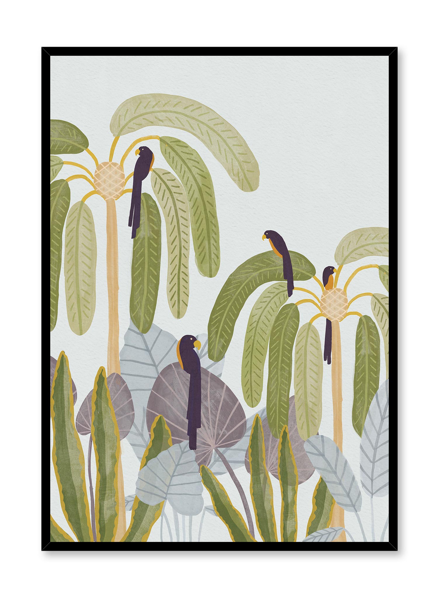 Palm Party Poster - Tropical Beach Themed Wall Art Decor for Home, Office & Dorm | Perfect for Summer Parties, Luau Events & Hawaiian Theme Decorations