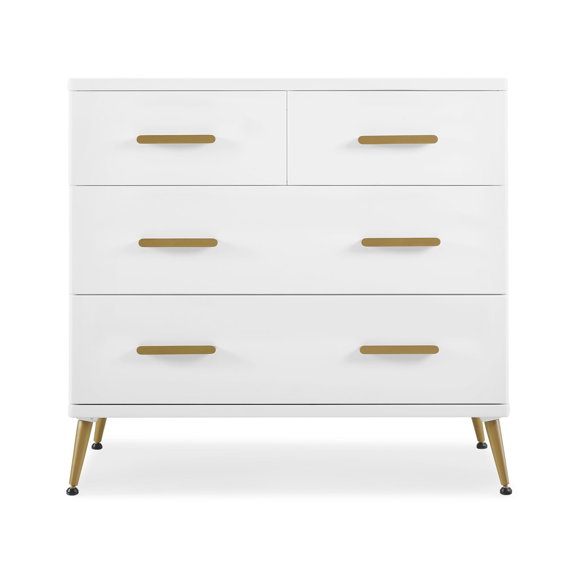 Sloane 4-Drawer Baby Dresser with Changing Table Top & Secure Interlocking Drawers - Perfect for Nursery Organization and Diaper Changing Station