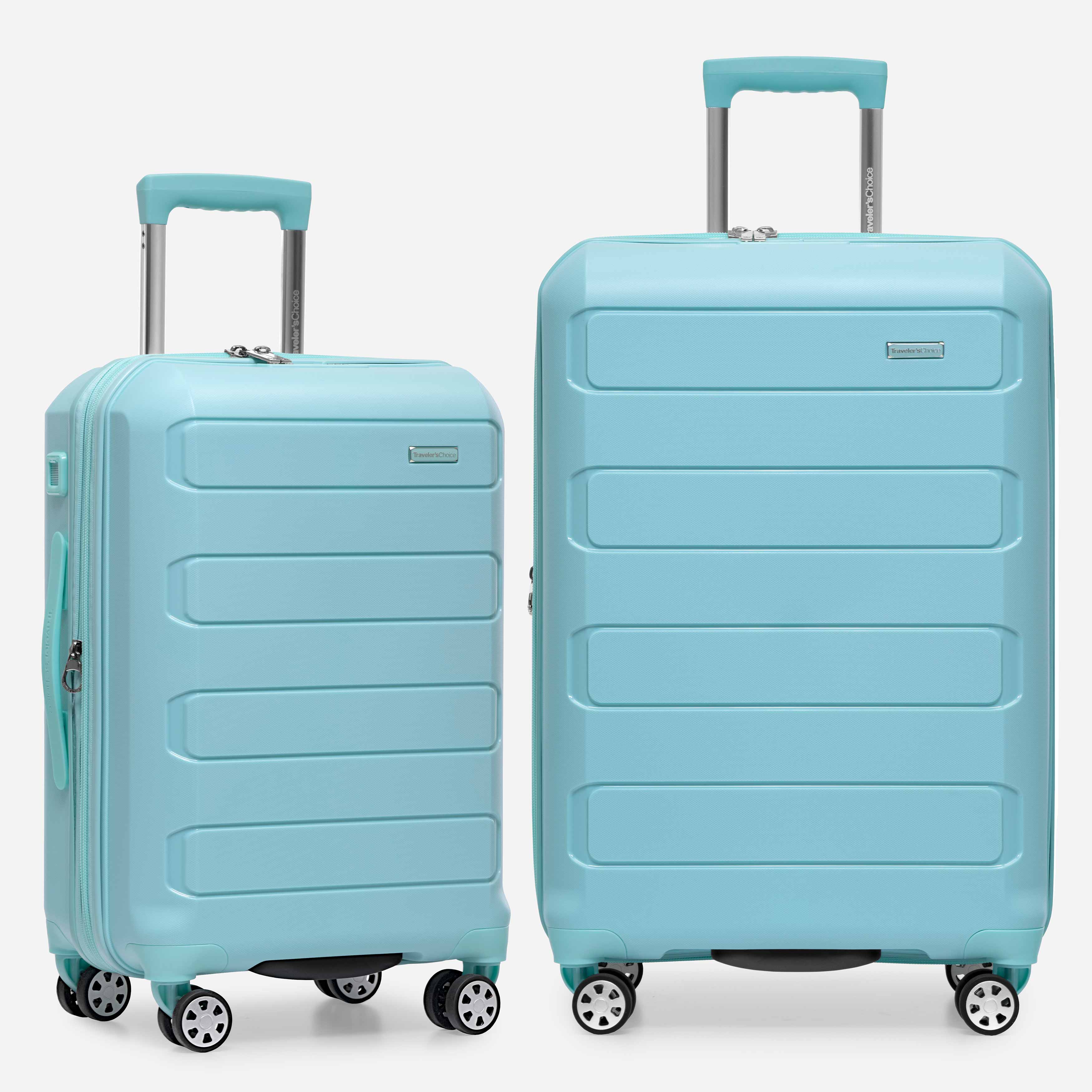 Pagosa 2-Piece Expandable Spinner Luggage Set with TSA Lock - Lightweight Durable Suitcase for Travel, Business Trips & Family Vacations