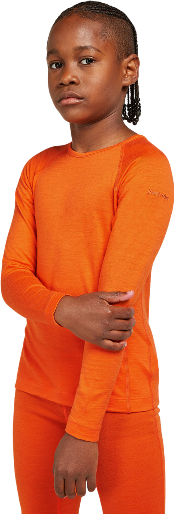 200 Oasis Merino Wool Long Sleeve Thermal Crew Neck Top for Kids - Warm Winter Base Layer for Outdoor Activities & Cold Weather