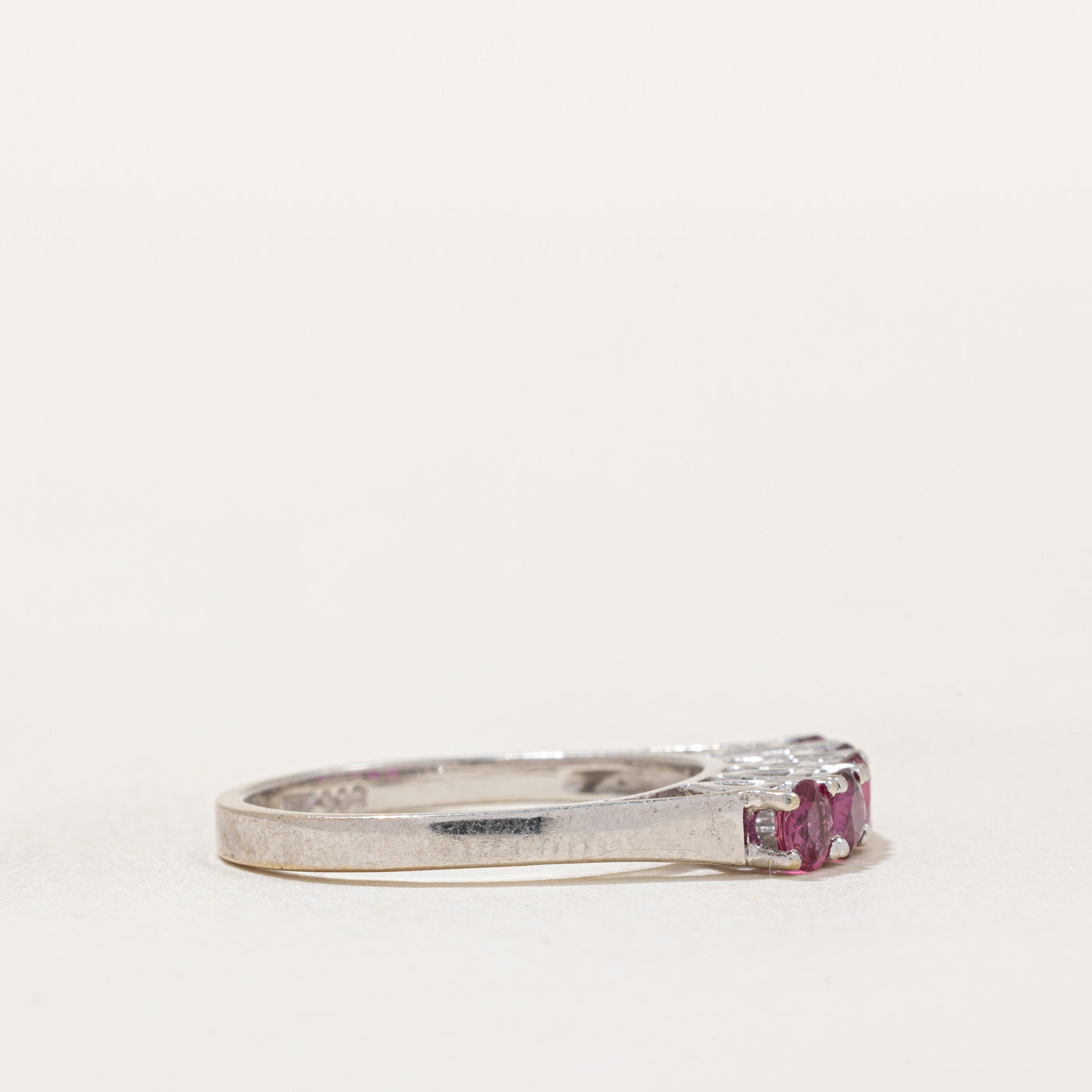 0.75ctw Five Stone Ruby Ring - Size 5.75 | Elegant Birthstone Jewelry for Women | Perfect for Anniversary, Birthday & Valentine's Day Gifts