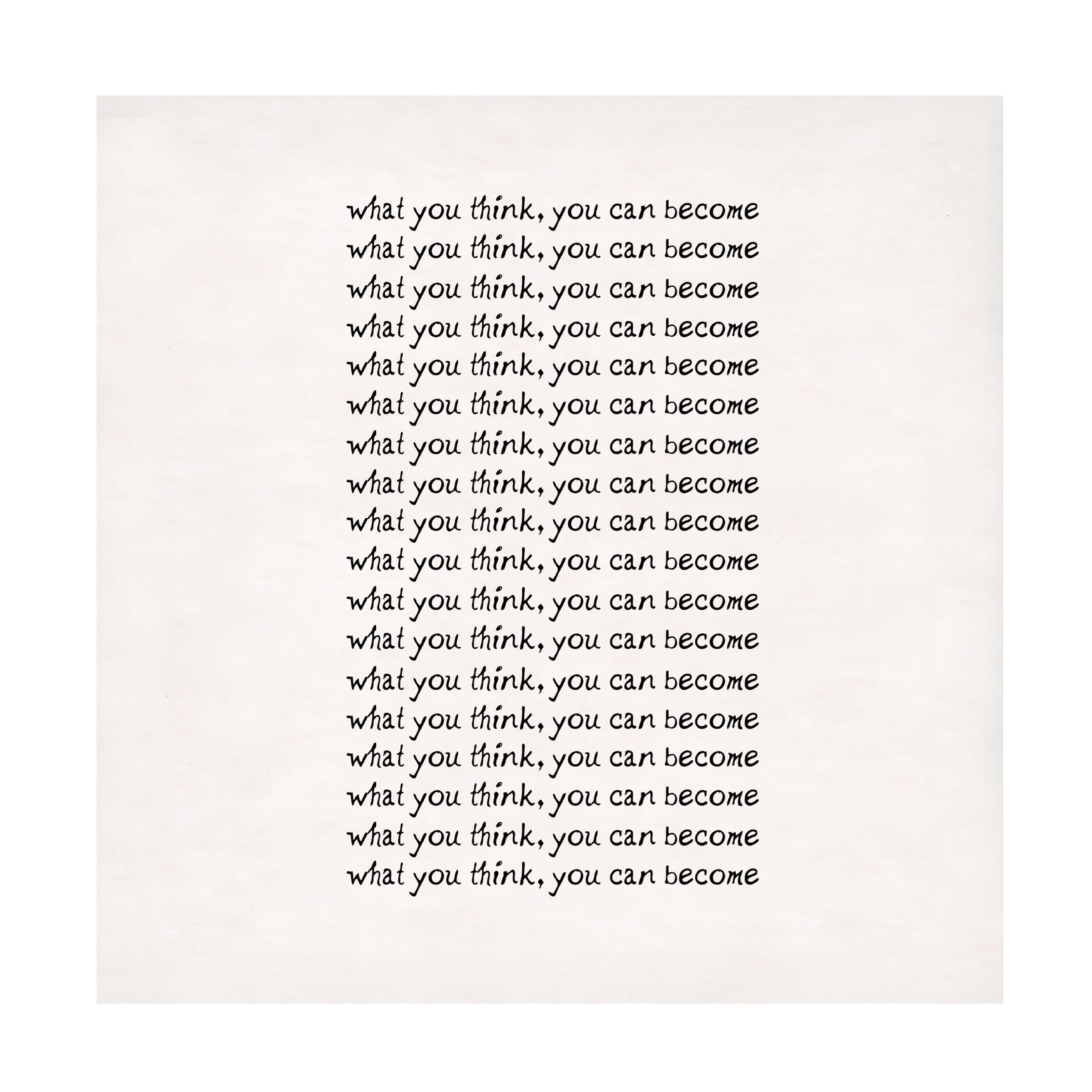 Trademark Fine Art 'Think and Become' Motivational Canvas Wall Art Print - Perfect for Home Office, Living Room & Bedroom Decor